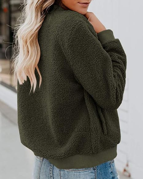 Sherpa-Polyester Fleece Jacket